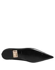 Dolce & Gabbana Black Over The Knee Tulle Flats Boots Shoes