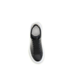 Alexander McQueen Black Calf Leather Bos Taurus Platform Sneakers