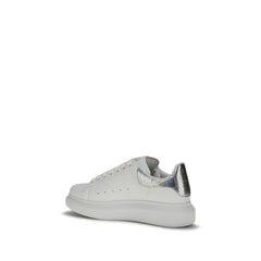 Alexander McQueen White Calf Leather Bos Taurus Platform Sneakers