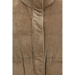 Brunello Cucinelli Beige Viscose Sleeveless Jacket