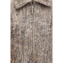 Brunello Cucinelli Beige Mohair Cardigan