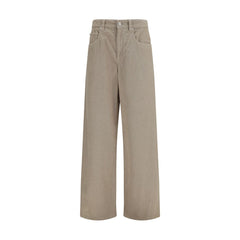 Brunello Cucinelli Beige Cotton Casual Pants