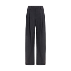 Brunello Cucinelli Gray Wool Oves Aries Dress Pants