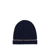 Brunello Cucinelli Blue Cashmere Beanie