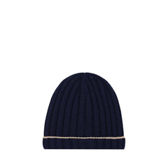 Brunello Cucinelli Blue Cashmere Beanie