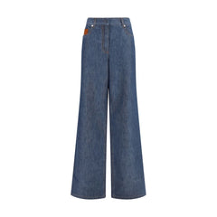 Fendi Blue Cotton Jeans Denim