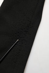 Dolce & Gabbana Black Logo Crest SingleBreasted Coat Blazer