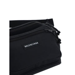 Balenciaga Black Polyester Clutch Bag