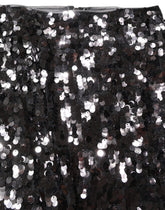 Dolce & Gabbana Brown Sequinned Embellished PencilCut Skirt