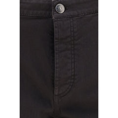 Brunello Cucinelli Brown Cotton Straight-Leg Jeans
