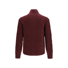 Brunello Cucinelli Bordeaux Cashmere Cardigan