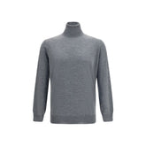 Brunello Cucinelli Gray Wool Oves Aries Turtleneck