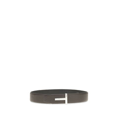 Tom Ford Brown Calf Leather Bos Taurus Belt