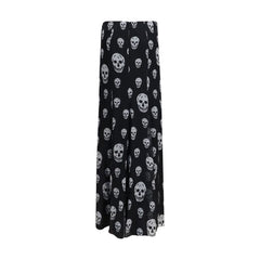 Alexander McQueen Black Silk Long Skirt