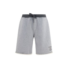 Brunello Cucinelli Gray Cotton Bermuda Shorts