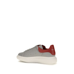 Alexander McQueen Gray Calf Leather Bos Taurus Platform Sneakers