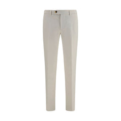 Brunello Cucinelli White Cotton Casual Pants