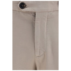 Brunello Cucinelli Beige Cotton Casual Pants