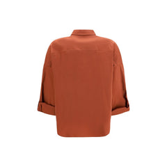 Brunello Cucinelli Brown Cotton Shirt