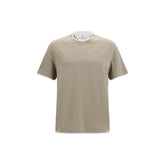 Brunello Cucinelli Bicolor Cotton T-Shirt