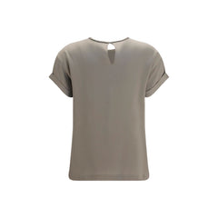 Brunello Cucinelli Beige Elastane Blouse