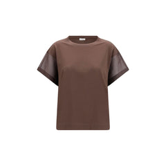 Brunello Cucinelli Brown Cotton T-Shirt