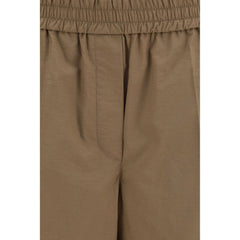 Brunello Cucinelli Brown Cotton Casual Pants
