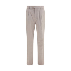 Brunello Cucinelli Beige Cotton Chino Pants