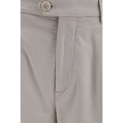 Brunello Cucinelli Beige Cotton Chino Pants