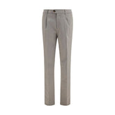 Brunello Cucinelli Bicolor Cotton Chino Pants