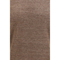 Brunello Cucinelli Brown Linen T-Shirt
