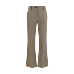 Brunello Cucinelli Brown Cotton Flared Pants