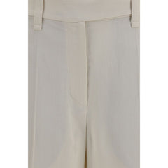 Brunello Cucinelli Beige Viscose Casual Pants