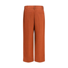 Brunello Cucinelli Brown Viscose Casual Pants
