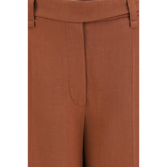 Brunello Cucinelli Brown Viscose Casual Pants