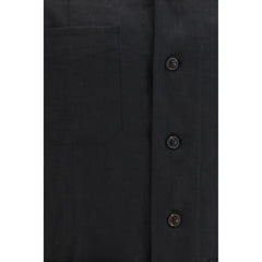Brunello Cucinelli Black Linen Denim Jacket