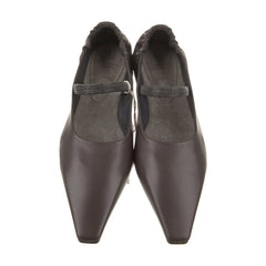 Brunello Cucinelli Brown Leather Ballet Flats