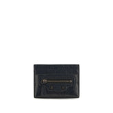 Balenciaga Black Lamb Ovis Aries Aries Wallet