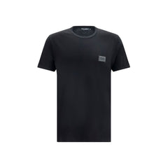 Dolce & Gabbana Black Cotton T-Shirt