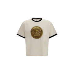 Versace Beige Cotton T-Shirt