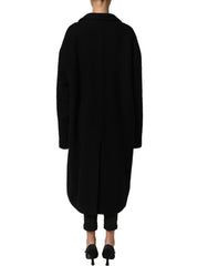 Dolce & Gabbana Black Double Breasted Men Trench Coat Jacket