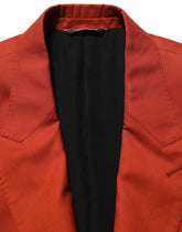 Dolce & Gabbana Red Cashmere Single Breasted Blazer Jacket