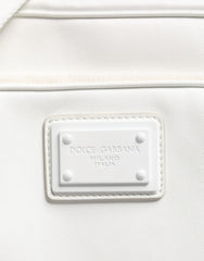 Dolce & Gabbana White Logo Plaque Crossbody Shoulder Borse Men Bag