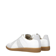 Maison Margiela White Leather Low Top Sneakers