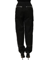 Dolce & Gabbana Black Vibe Cargo High Waist Straight Pants