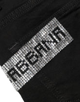 Dolce & Gabbana Black Grace Rhinestone HighWaist Denim Jeans
