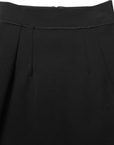 Dolce & Gabbana Black Nylon High Waist Fit Sheath Mini Skirt