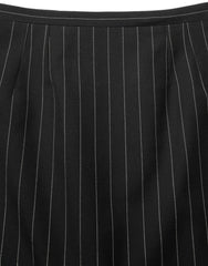 Dolce & Gabbana Black Pinstriped HighWaist Pencil Cut Skirt