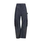 Balenciaga Blue Wool Oves Aries Cargo Pants