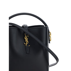 Saint Laurent Black Calf Leather Bos Taurus Shoulder Bag